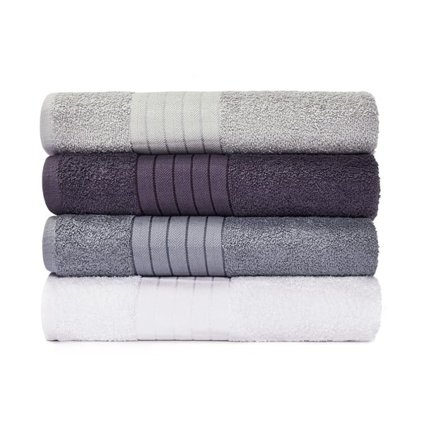 Комплект от 4 памучни кърпи за баня, 70 x 140 cm Prato - Bonami Selection