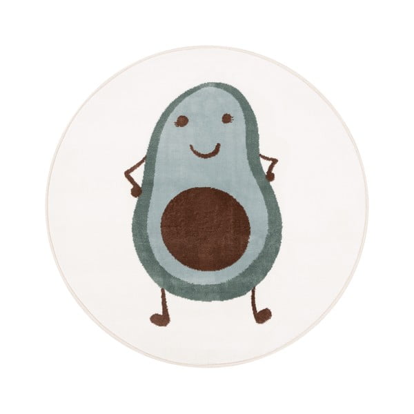 Детски килим в цвят мента и слонова кост ø100 cm Avocado Mint – FD