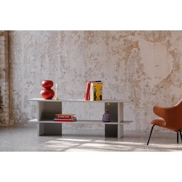 Светлосив метален стелаж 160x57x37 cm Hes – noo.ma-image-1