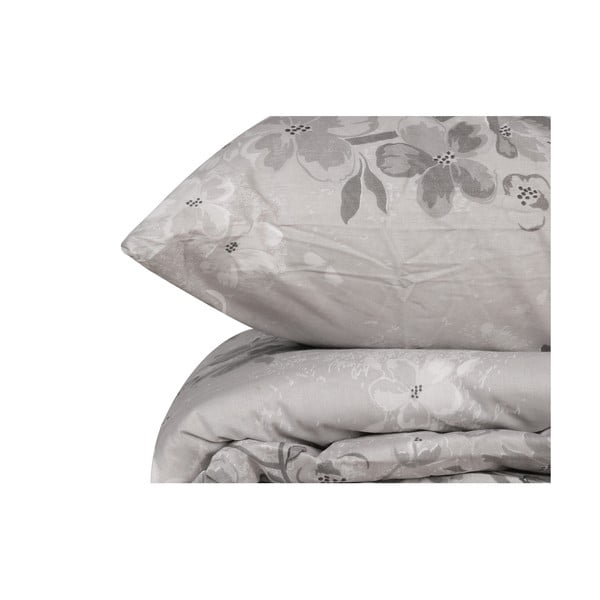 Сиво единично  спално бельо от памук Renforcé 140x200 cm Elena – Mijolnir-image-2