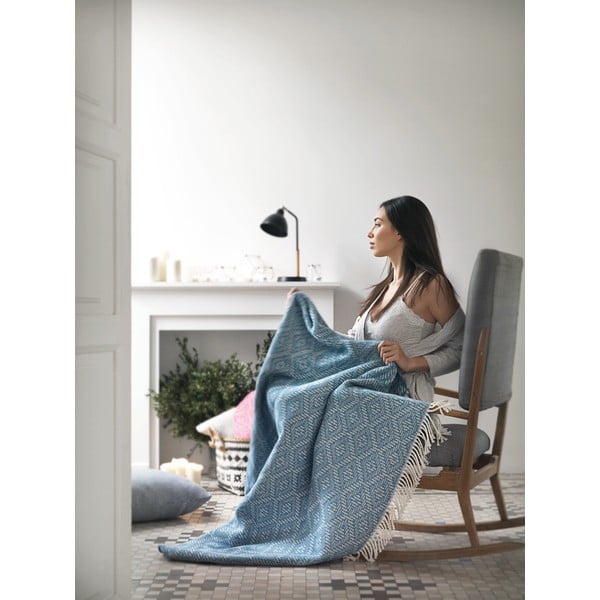 Тъмно розово каре със съдържание на памук , 140 x 180 cm Aisha - Euromant-image-2