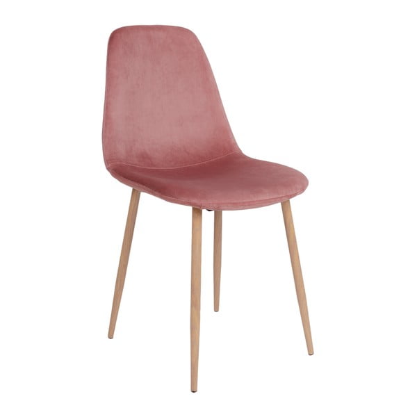 Комплект от 2 трапезни стола с кадифено покритие в розов цвят Stockholm - House Nordic