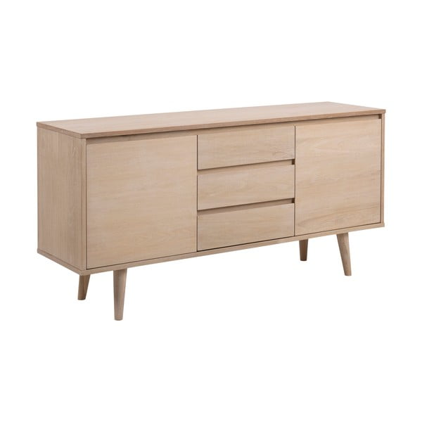 Нисък скрин от декор от дъб  естествен 150x75 cm Nagano – Actona-image-2