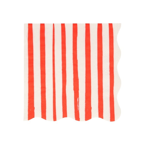 Хартиени салфетки в комплект 16 бр. Red Stripe – Meri Meri