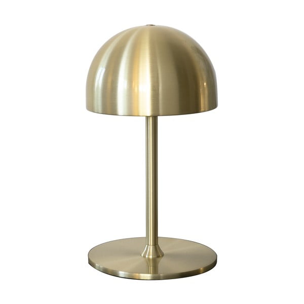 LED настолна лампа с дистанционно управление в месингов цвят с метален абажур (височина 22 cm) Tim – Sirius