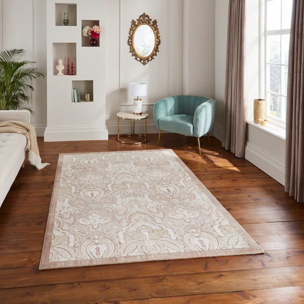 Кремав килим 120x170 cm Damask Bronze – Think Rugs-image-1