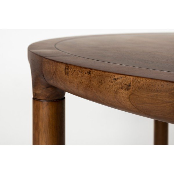 Кръгла трапезна маса от декор от орех ø 128 cm Storm – Zuiver-image-2