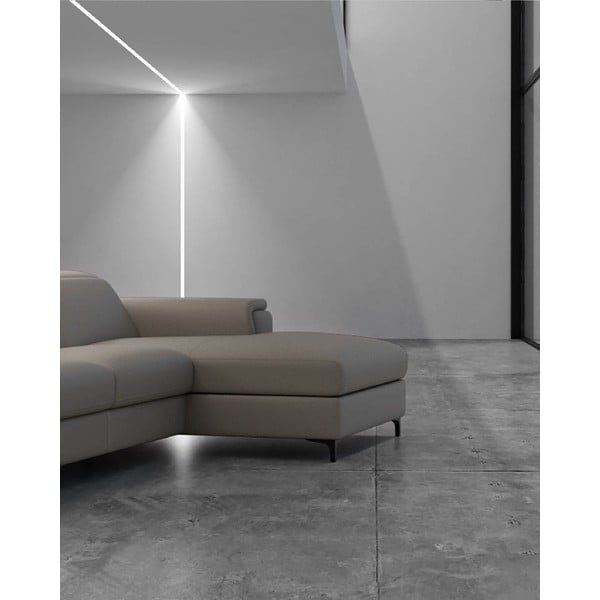 Светлокафяв ъглов диван от естествена кожа (десен ъгъл) Brito - MESONICA-image-4