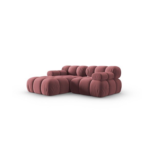 Розов кадифен диван 191 cm Bellis - Micadoni Home-image-3