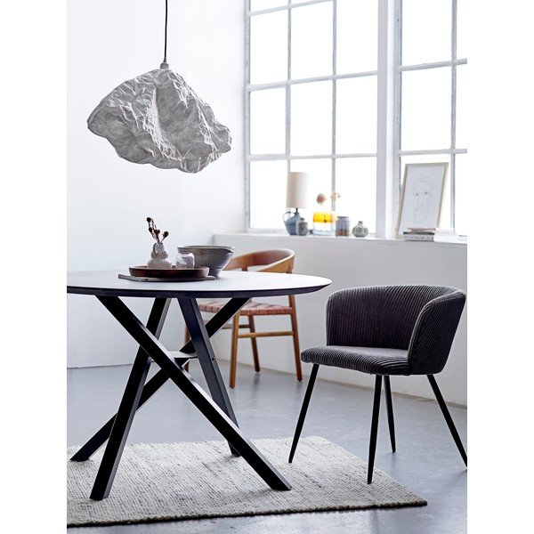 Купа за сервиране от сив и бял фаянс, ø 24,5 cm Thea - Bloomingville-image-4