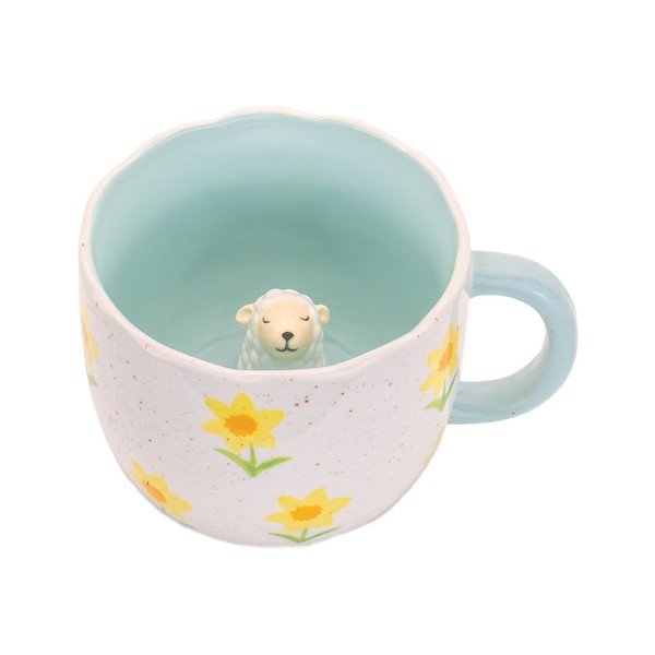 Синя/кремава порцеланова чаша 350 ml Surprise Sheep – Sass & Belle-image-4