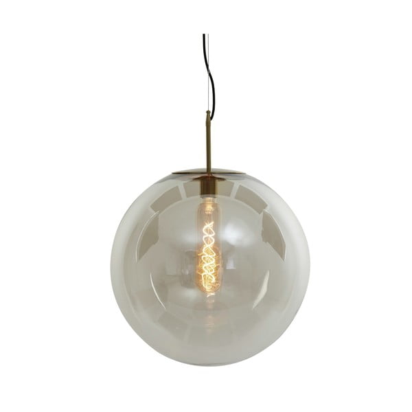 Висящо осветително тяло бронзово със стъклен абажур ø 48 cm Medina – Light & Living-image-2