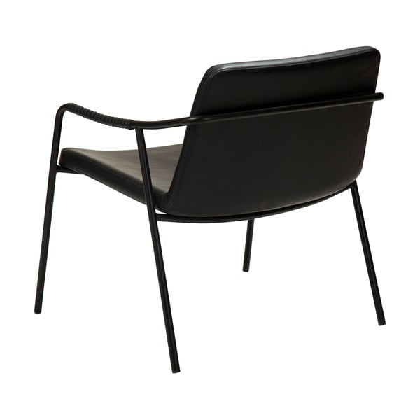 Черно кресло от изкуствена кожа Boto - DAN-FORM Denmark-image-4