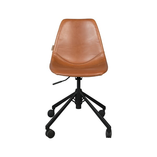 Кафяв офис стол на колела Franky - Dutchbone-image-3