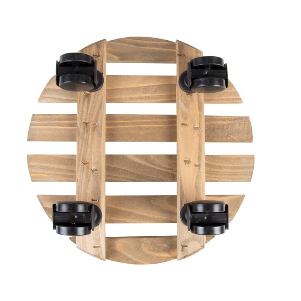 Дървена подвижна стойка за саксии ø 29 cm (височина 8 cm) Indoor & Outdoor – Esschert Design-image-2