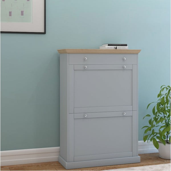 Сива накланяща се стойка за обувки Binz – Støraa-image-1