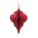 Червена хартиена коледна украса, дължина 10 cm Honeycomb - Only Natural