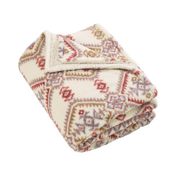 Одеяло в естествен цвят 240x200 cm Navajo Fleece – Catherine Lansfield
