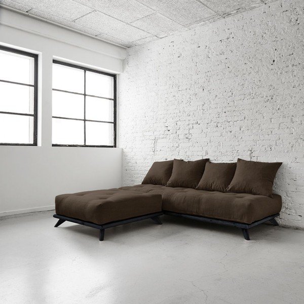 Pohovka Senza Black/Choco Brown-image-3