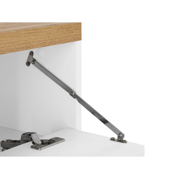 Бял шкаф за мивка от декор от дъб  60x57 cm Thessa – Støraa-image-3