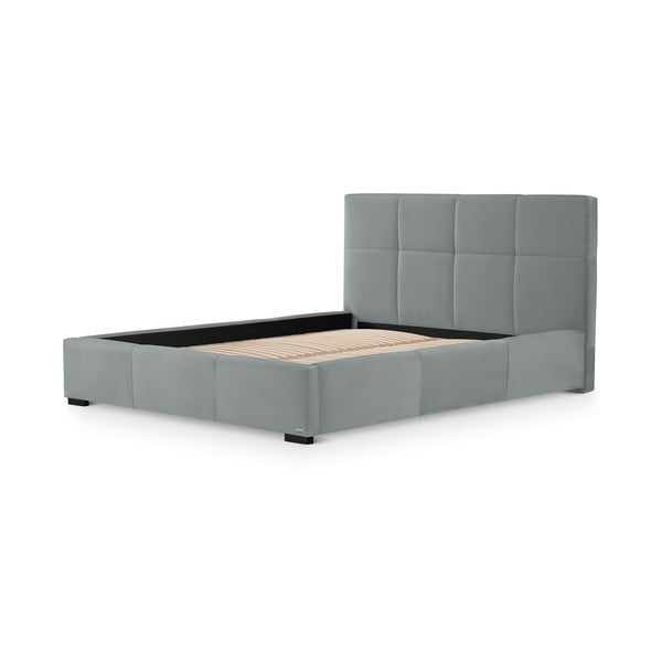 Сиво двойно легло с решетка и място за съхранение , 180 x 200 cm Fascination - Guy Laroche Home