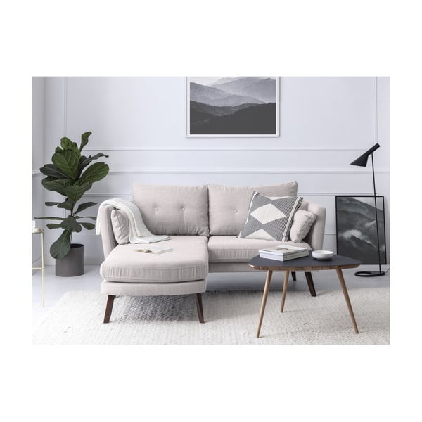 Кремавобял триместен диван Елена, с шезлонг в левия ъгъл - Mazzini Sofas-image-3