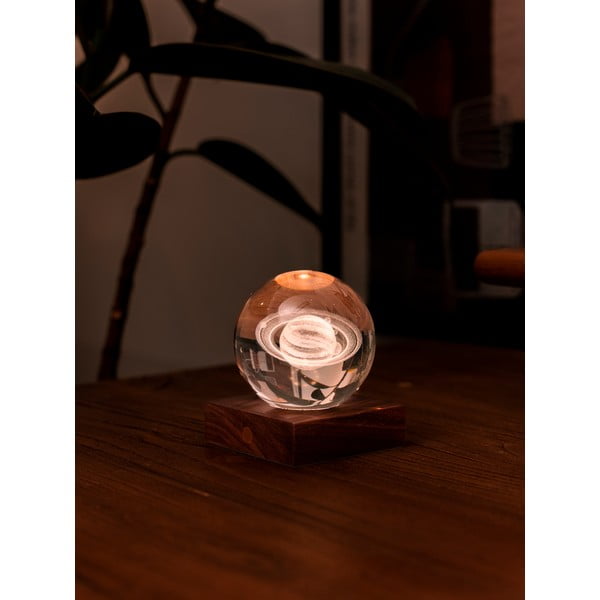 Тъмнокафява светлинна декорация с USB Amber – Gingko-image-3