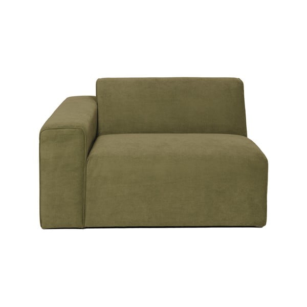 Модул за диван от зелен велур (ляв ъгъл) Sting - Scandic