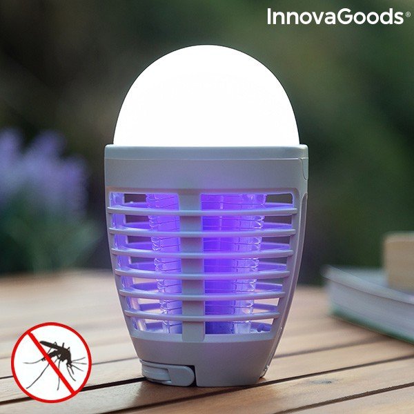 Акумулаторен фенер за комари 2 в 1 - InnovaGoods-image-1