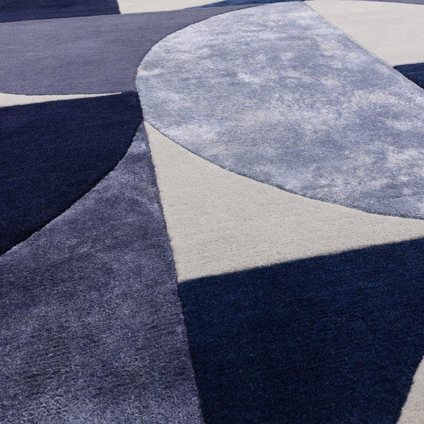 Тъмносин вълнен килим 160x230 cm Indigo - Asiatic Carpets-image-2
