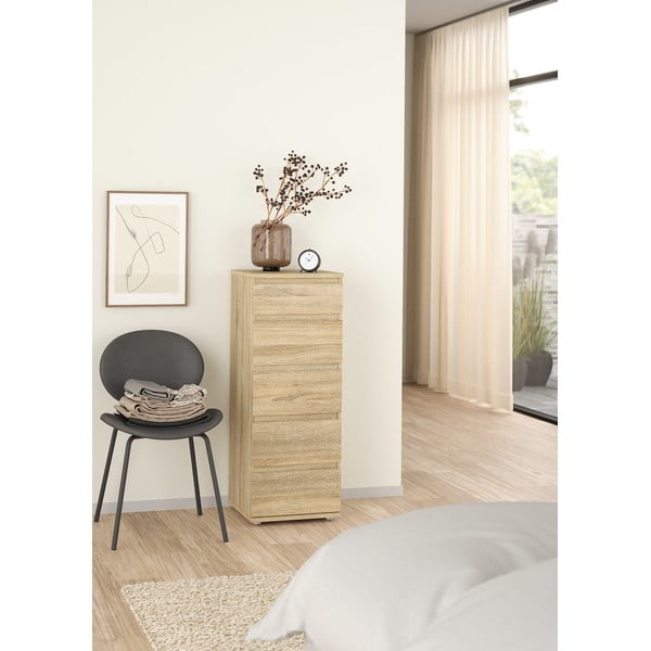 Висок скрин от декор от дъб  естествен 40x107 cm Nova – Tvilum-image-1