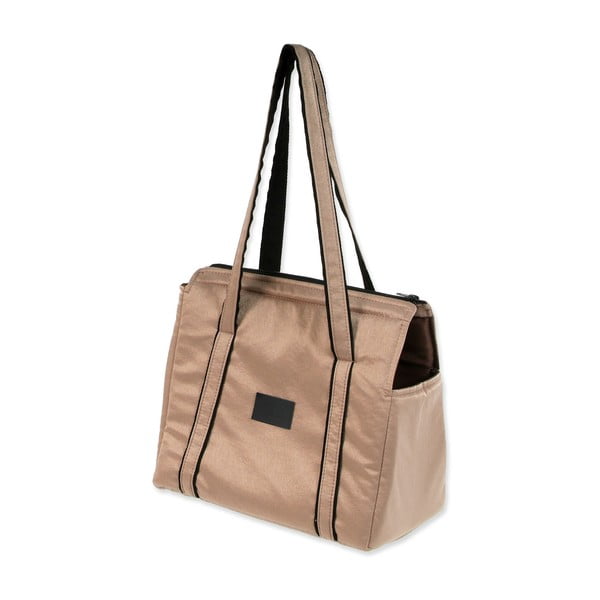 Чанта за транспортиране за куче  в златист цвят Dog Fantasy Platinum – Plaček Pet Products