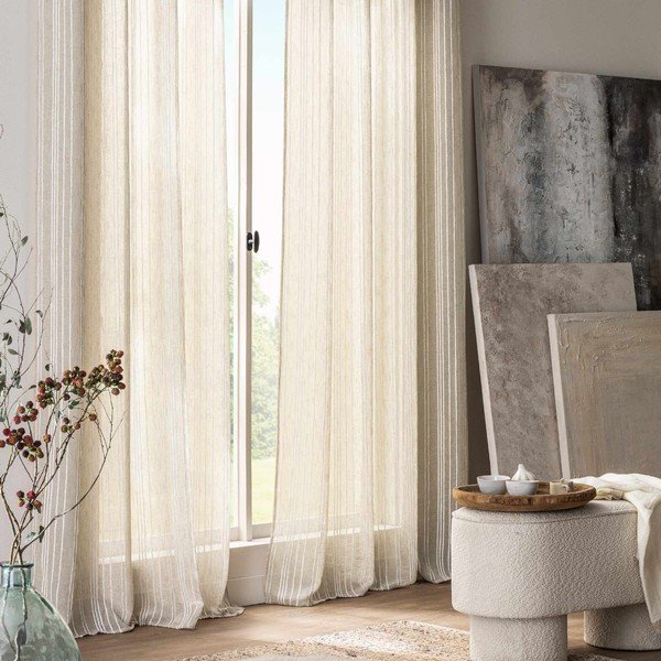 Кремаво перде 140x260 cm Zaho – douceur d'intérieur-image-1