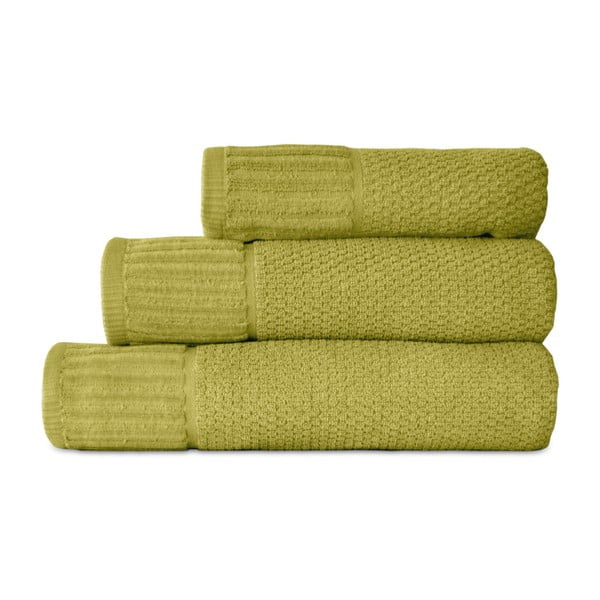 Sada 3 zelených ručníků Artex Suprem