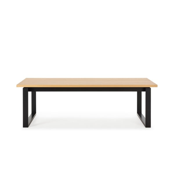 Трапезна маса с дъбов плот 100x220 cm Rina – Marckeric-image-2