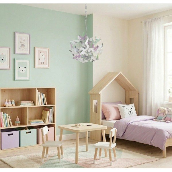 Детски полилей с пластмасов абажур ø 50 cm Butterfly – Reality-image-2