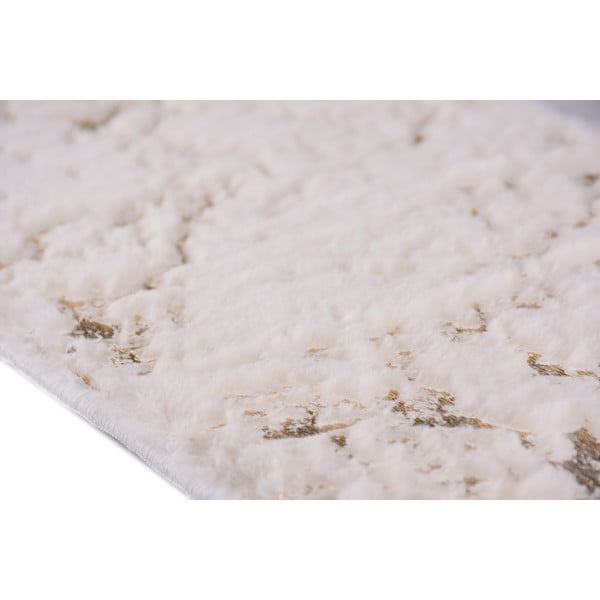 Кремаво-златисти памучни килими за стълби в комплект от 16 бр. 25x65 cm Simli Altin – Vitaus-image-2