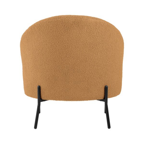 Светлокафяво кресло от плат букле Noble – Leitmotiv-image-4