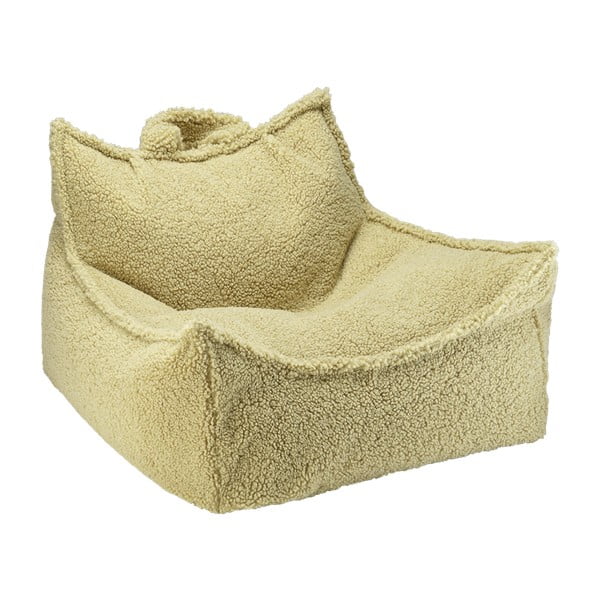 Зелен детски пуф от букле Chair – Wigiwama