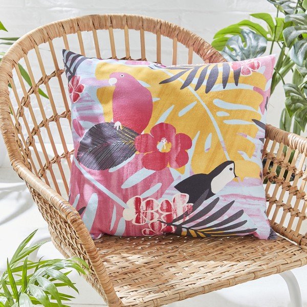 Външна възглавница 45x45 cm Tropical Leaves - Catherine Lansfield-image-1