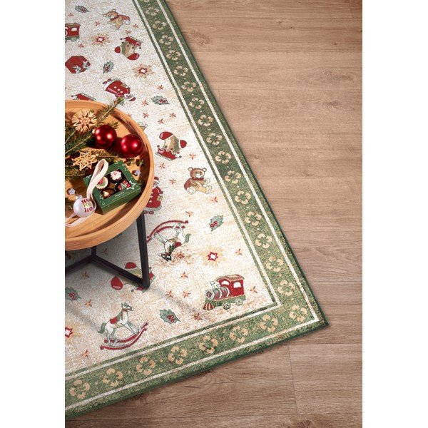 Зелен килим с коледен мотив със смес от памук 160x230 cm Toy's Delight Green Christmas – Villeroy&Boch-image-2