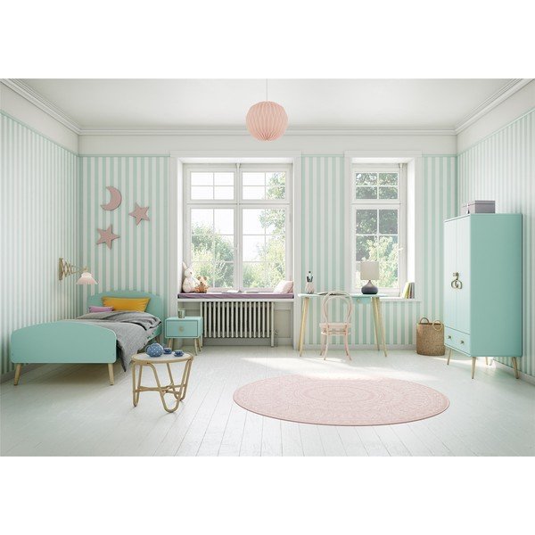 Детски гардероб в тюркоазен цвят 113x190 cm Gaia - Tvilum-image-1