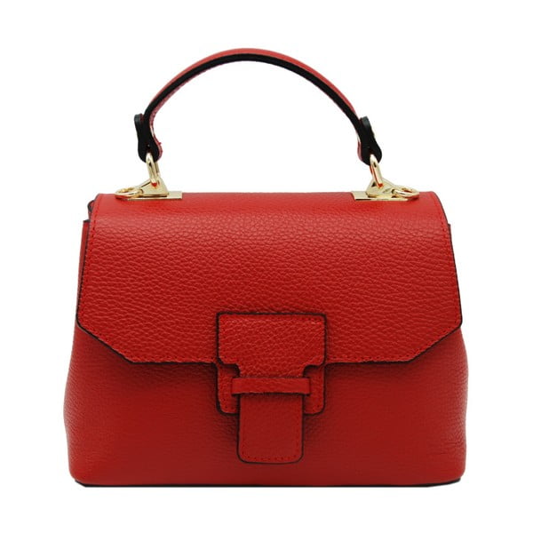 Червена чанта от естествена кожа Lasco - Andrea Cardone