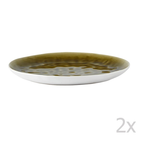 Комплект от 2 плитки чинии Зелена, 27 cm - Galzone