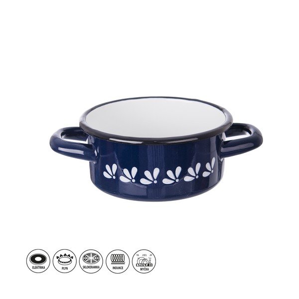 Синя емайлирана тенджера , 0,6 л - Orion-image-3