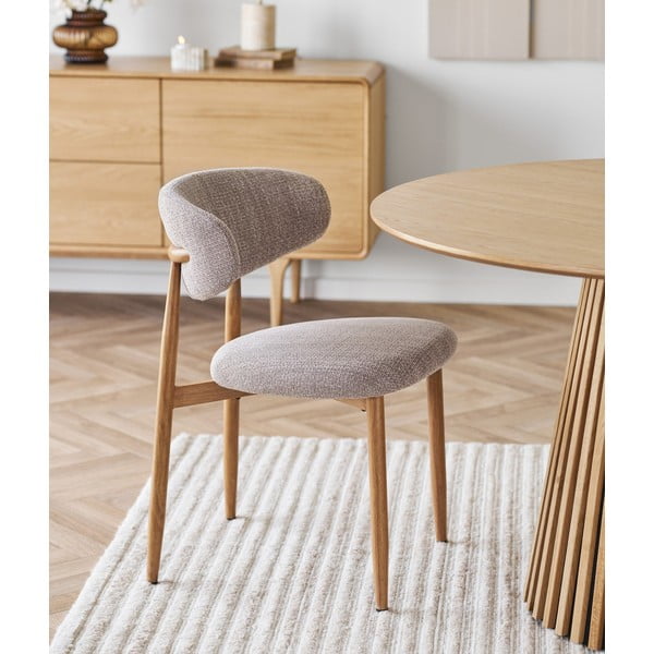 Бежов/в естествен цвят тапициран трапезен стол Levanto – House Nordic-image-1