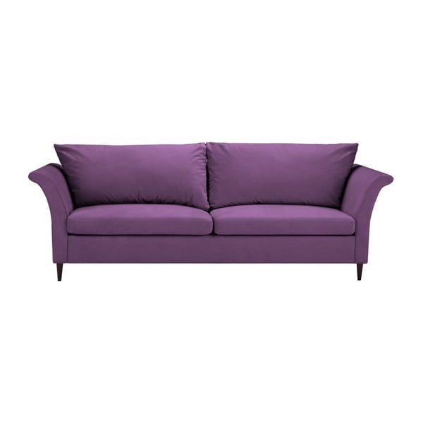 Лилав 3-местен разтегателен диван с място за съхранение Peony - Mazzini Sofas