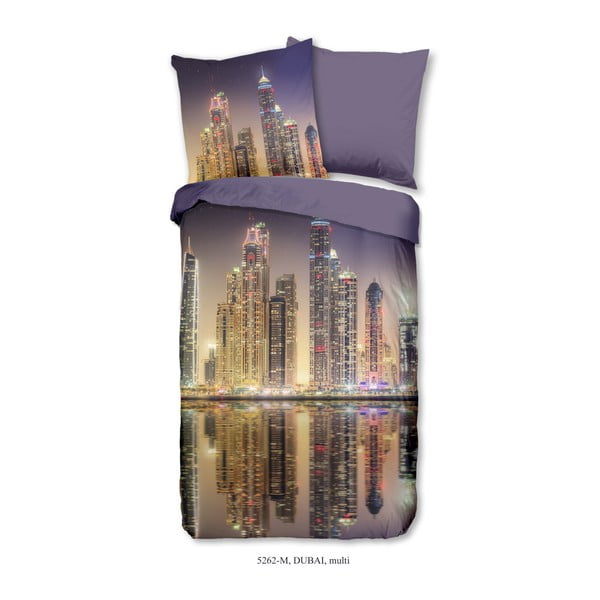 Единично спално бельо Night City от микрофибър, 135 x 200 cm - Muller Textiels