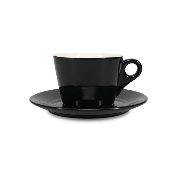 Черна порцеланова чаша за лате 280 ml Barista – BonBistro-image-2