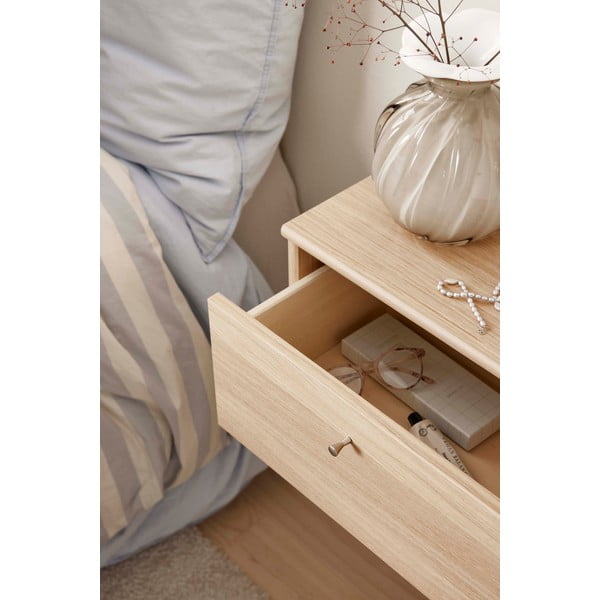 Висящо нощно шкафче с рафтове в дъбов декор Mistral - Hammel Furniture-image-4